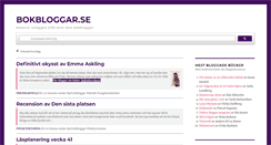 Desktop Screenshot of bokbloggar.se